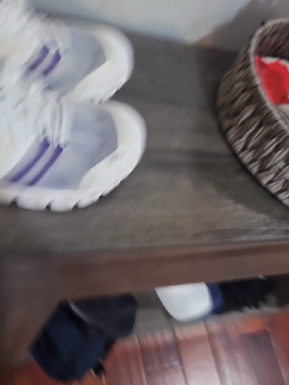 On Running Women's Cloud Shift White and Purple Cloud Running Sneakers - Picture 5 of 6
